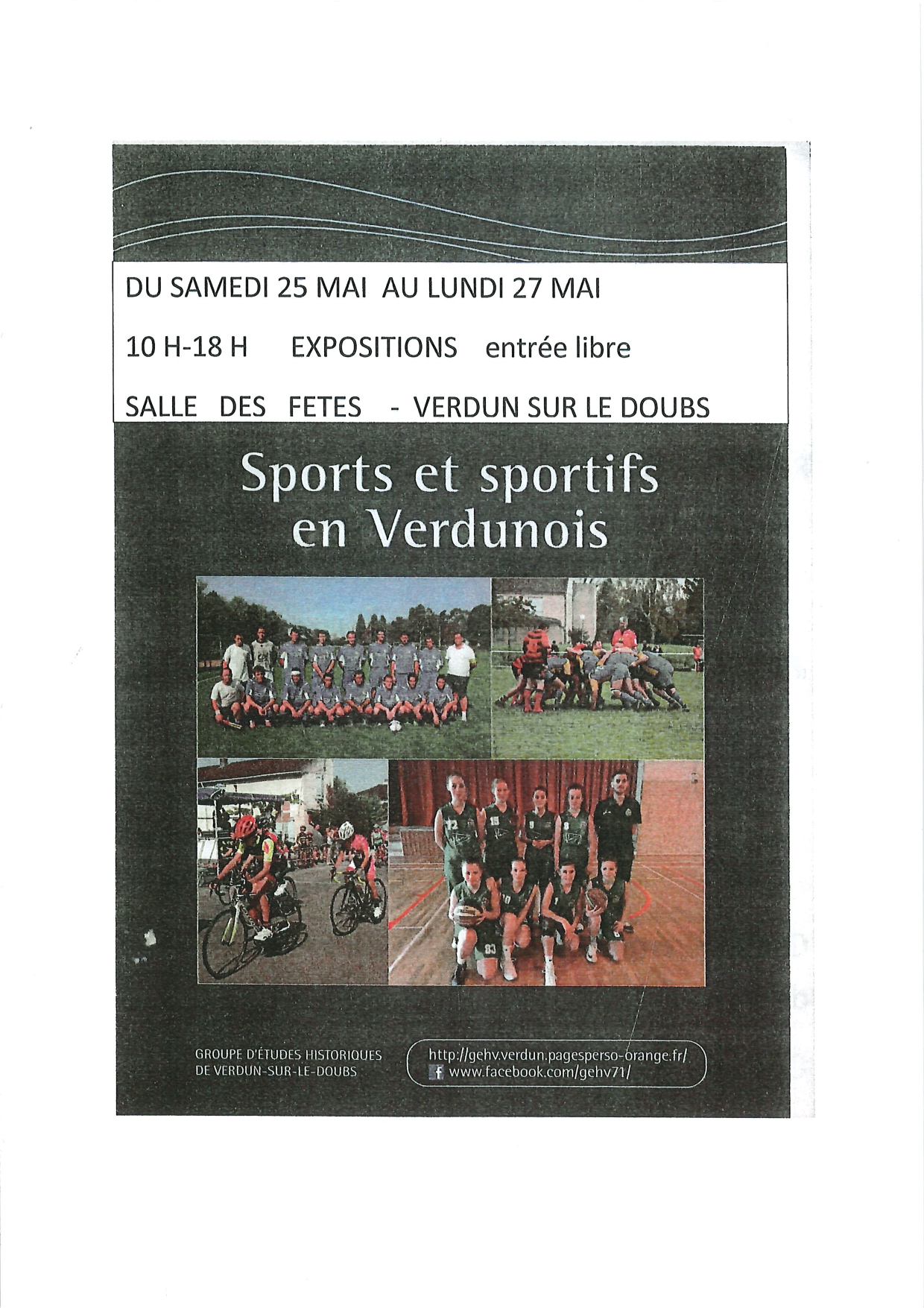 Verdun/Doubs - GEHV - exposition Sports et sportifs en Verdunois