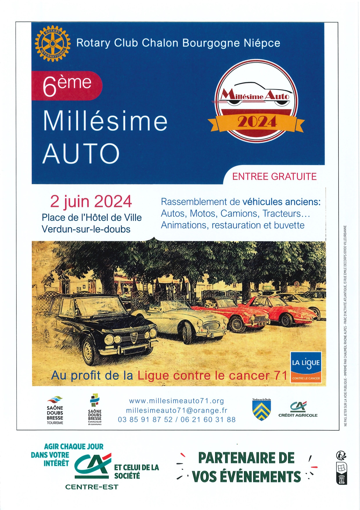 Verdun/Doubs - 6ème Millésime auto - 2 juin 2024